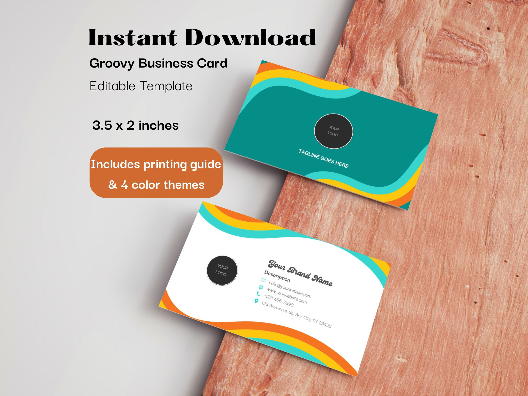 groovy business cards 4