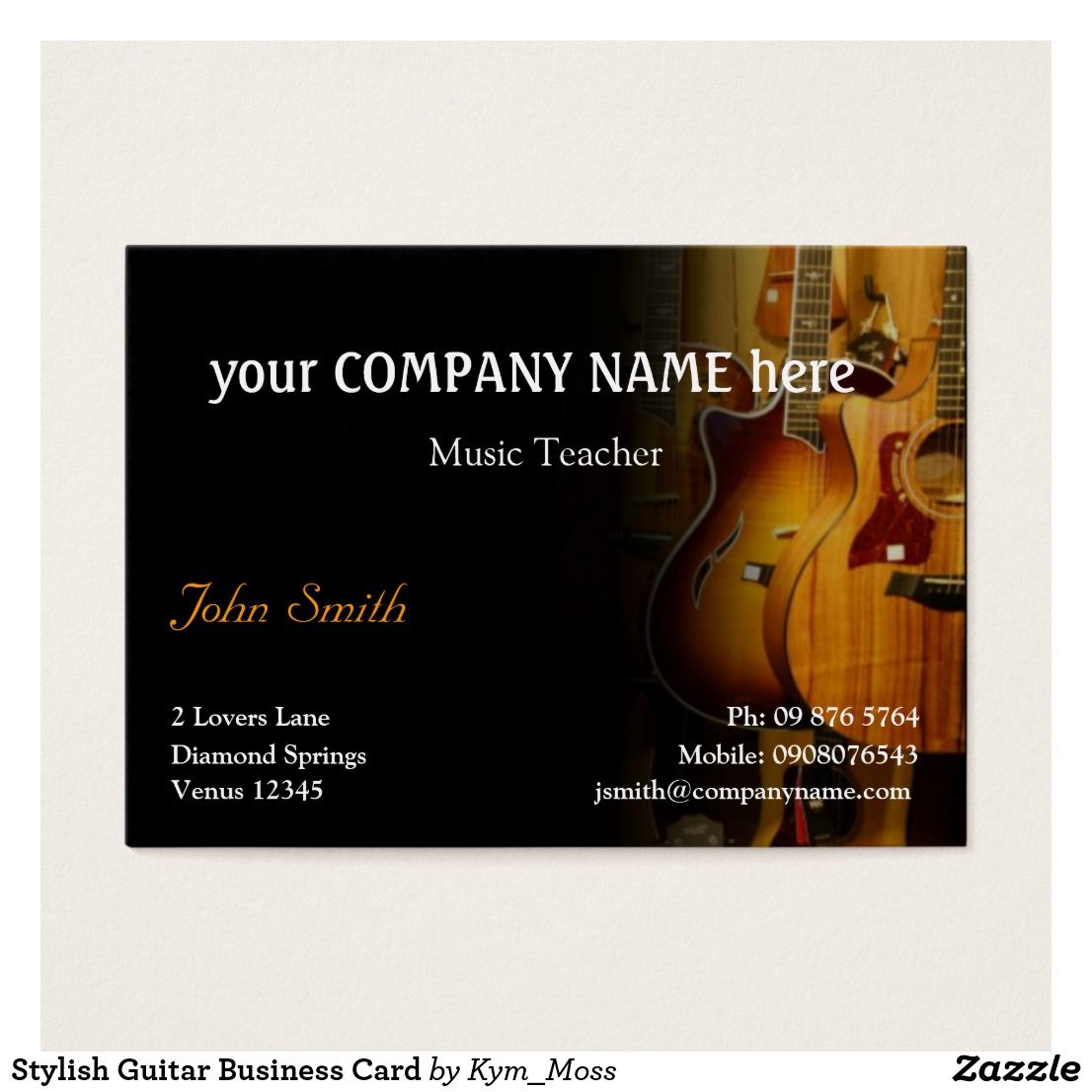 guitar business cards 1