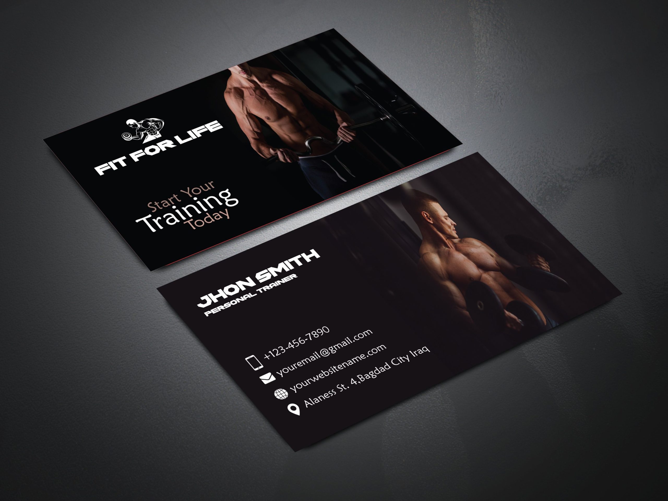 gym business cards 2