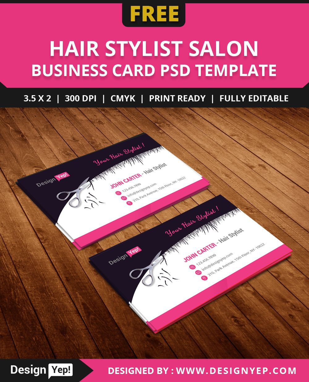 hair stylist business cards ideas 5