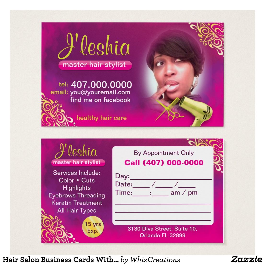 hairsalon business cards 3