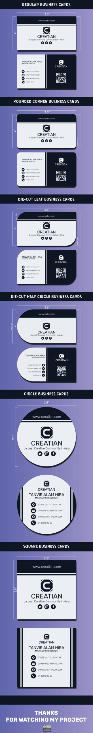 half size business cards 5