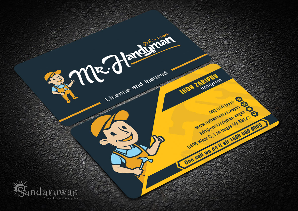 handyman business cards examples 8