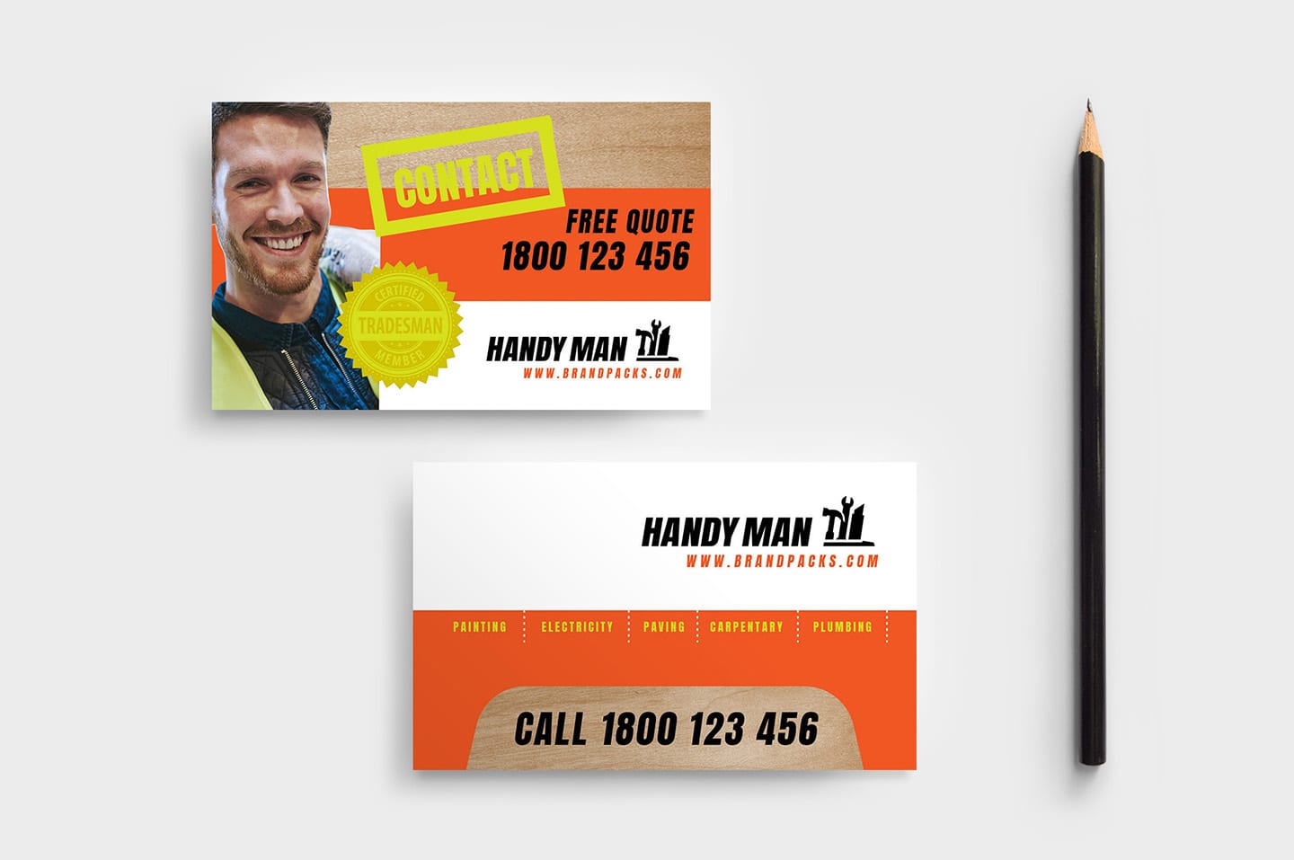 handyman business cards templates free 2