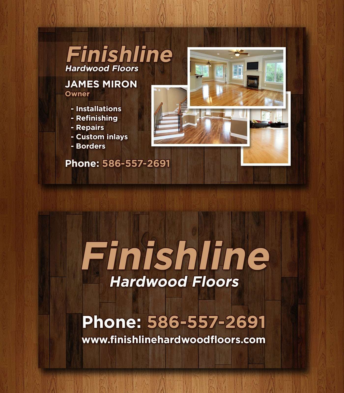 hardwood flooring business cards 1