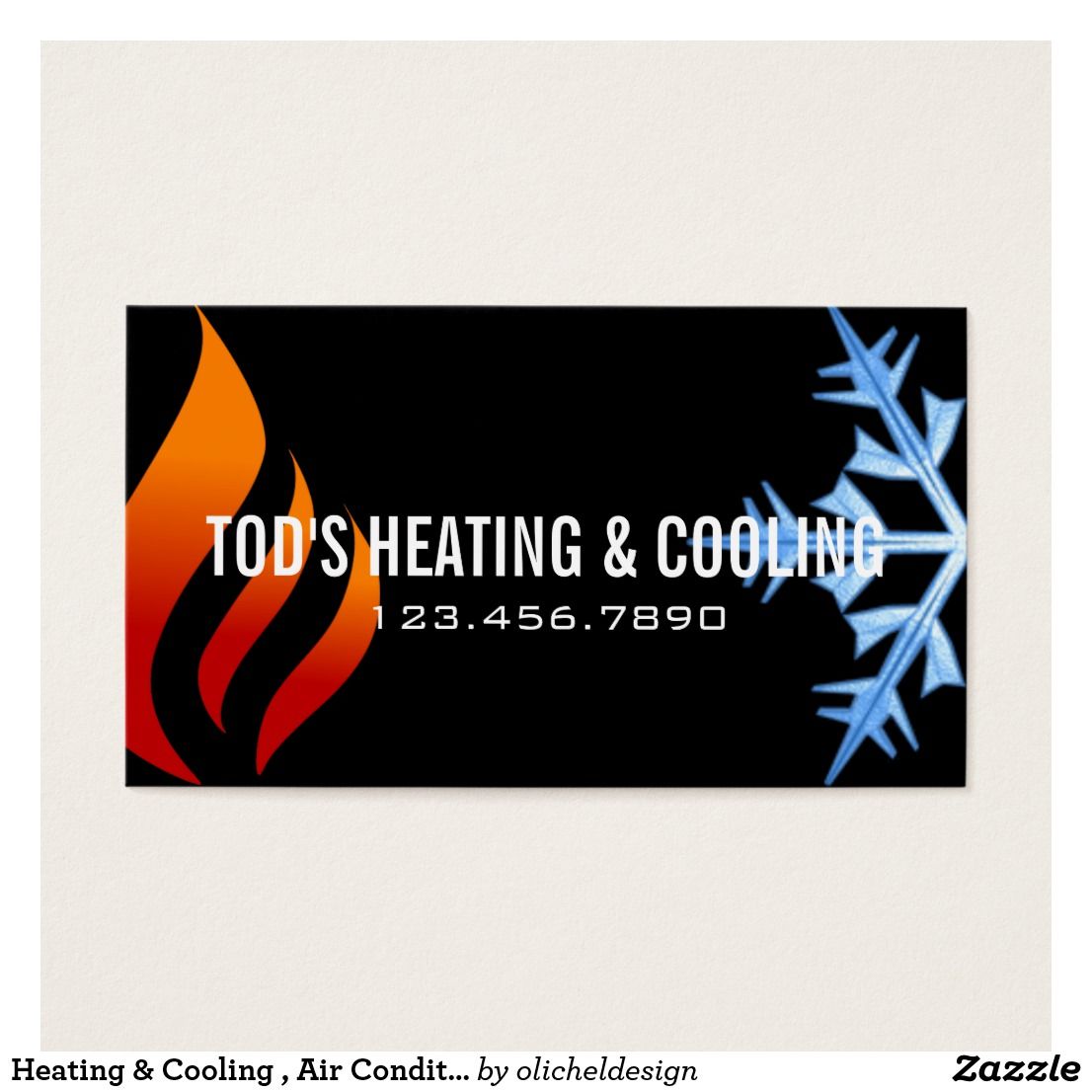 heating and air business cards 2