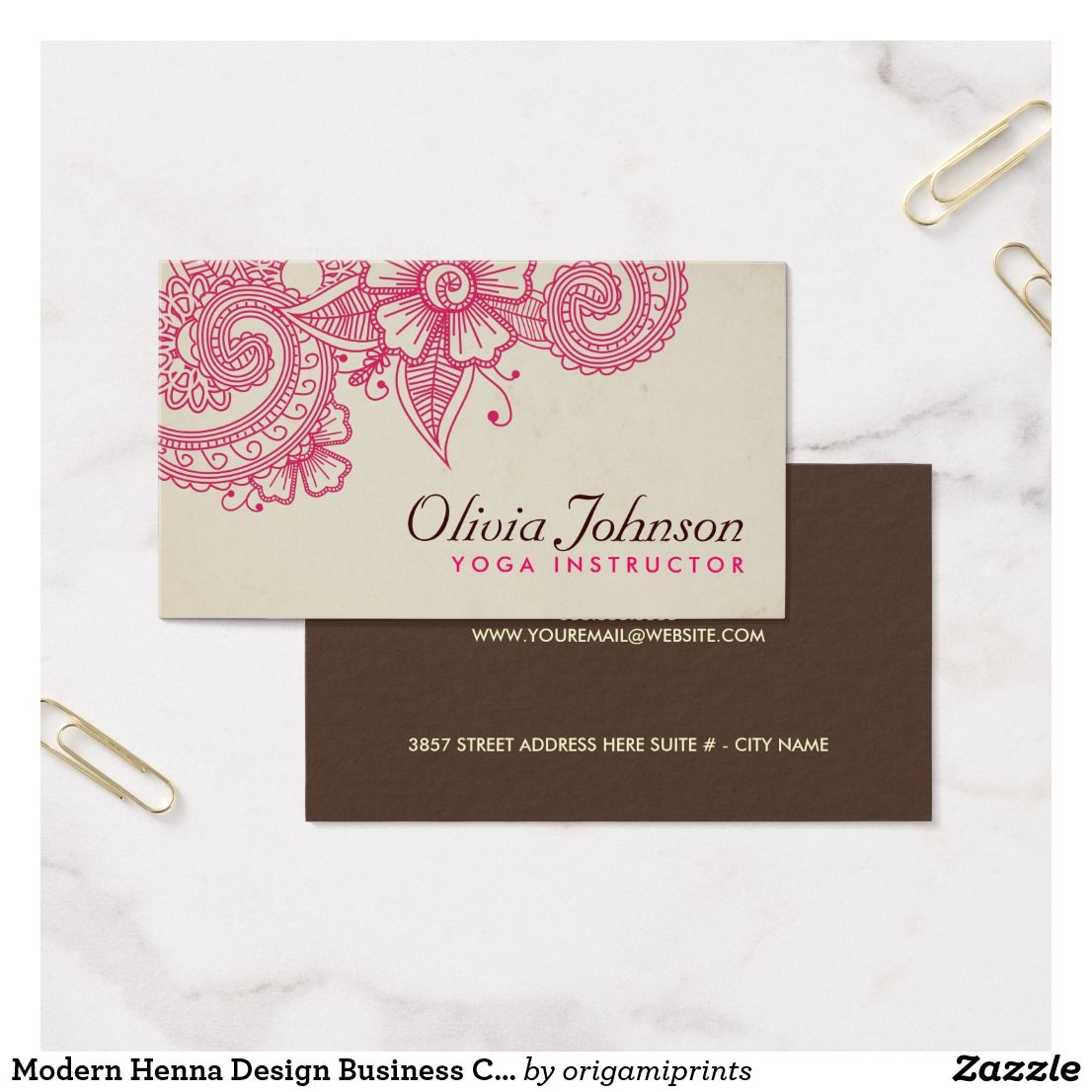 henna business cards 1