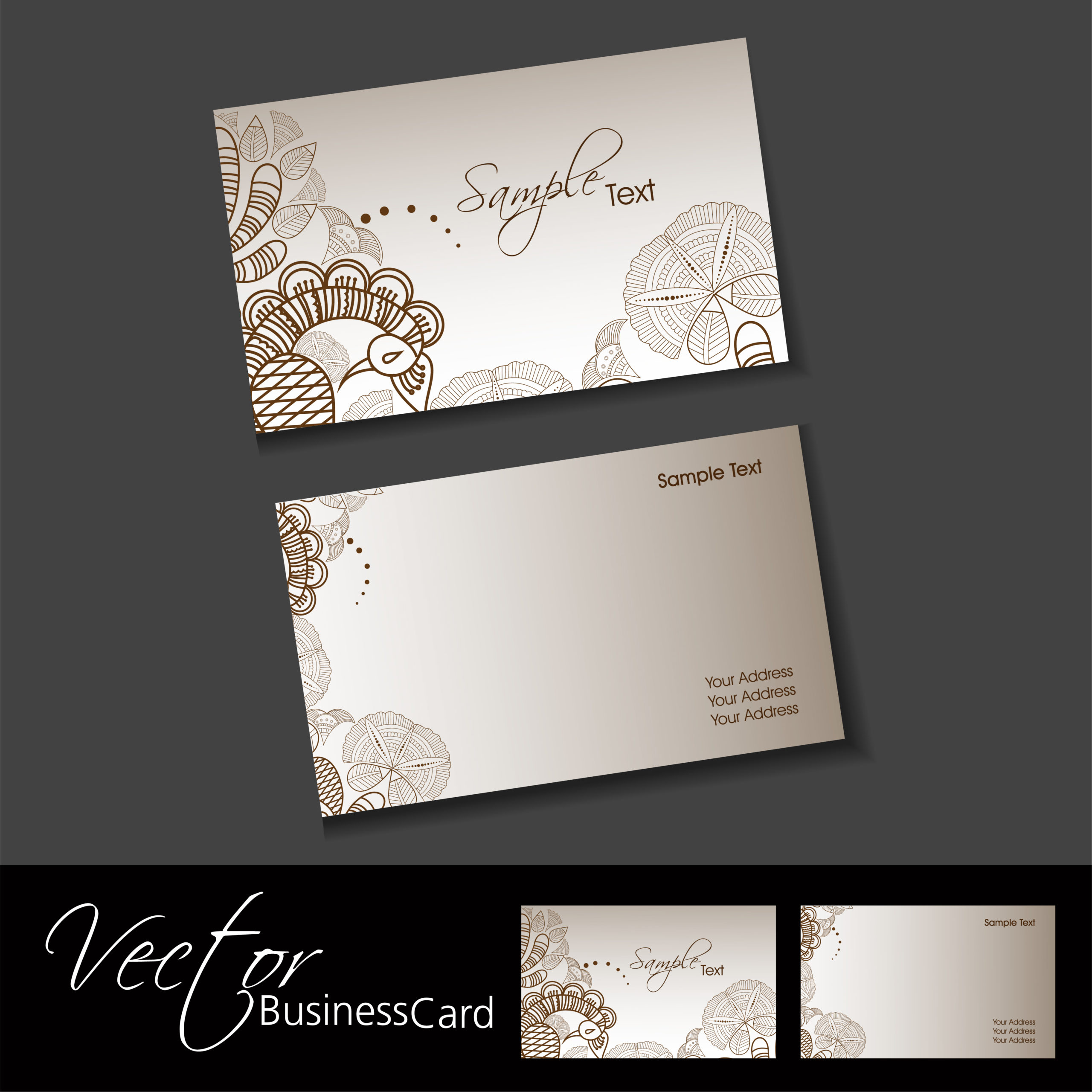 henna business cards 2