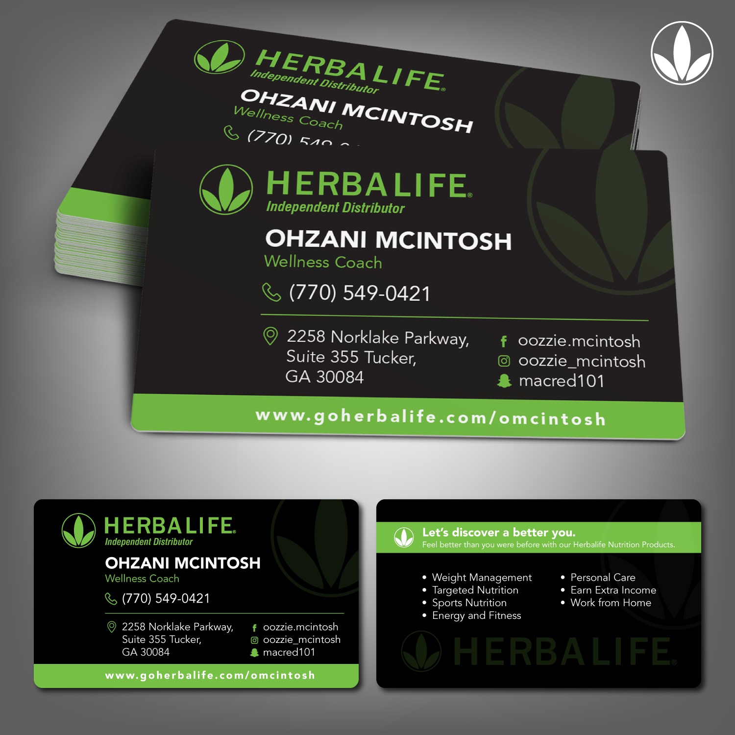 herbalife business cards 4