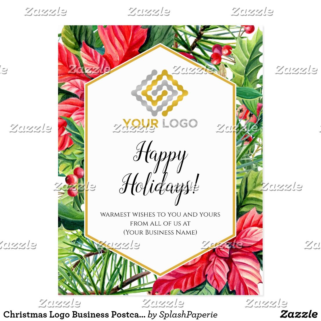 holiday cards for business with logo 2