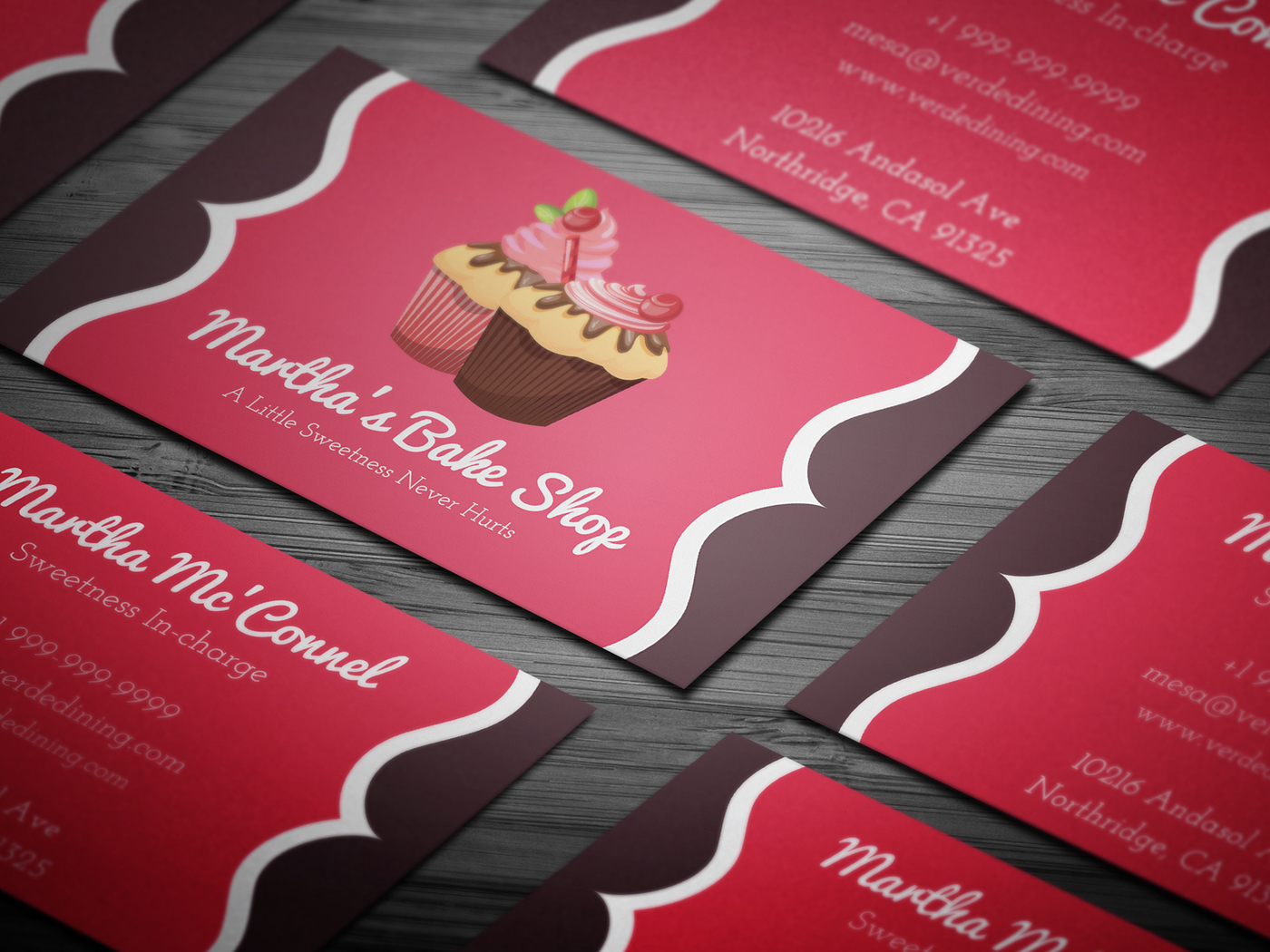 home bakery business cards 2