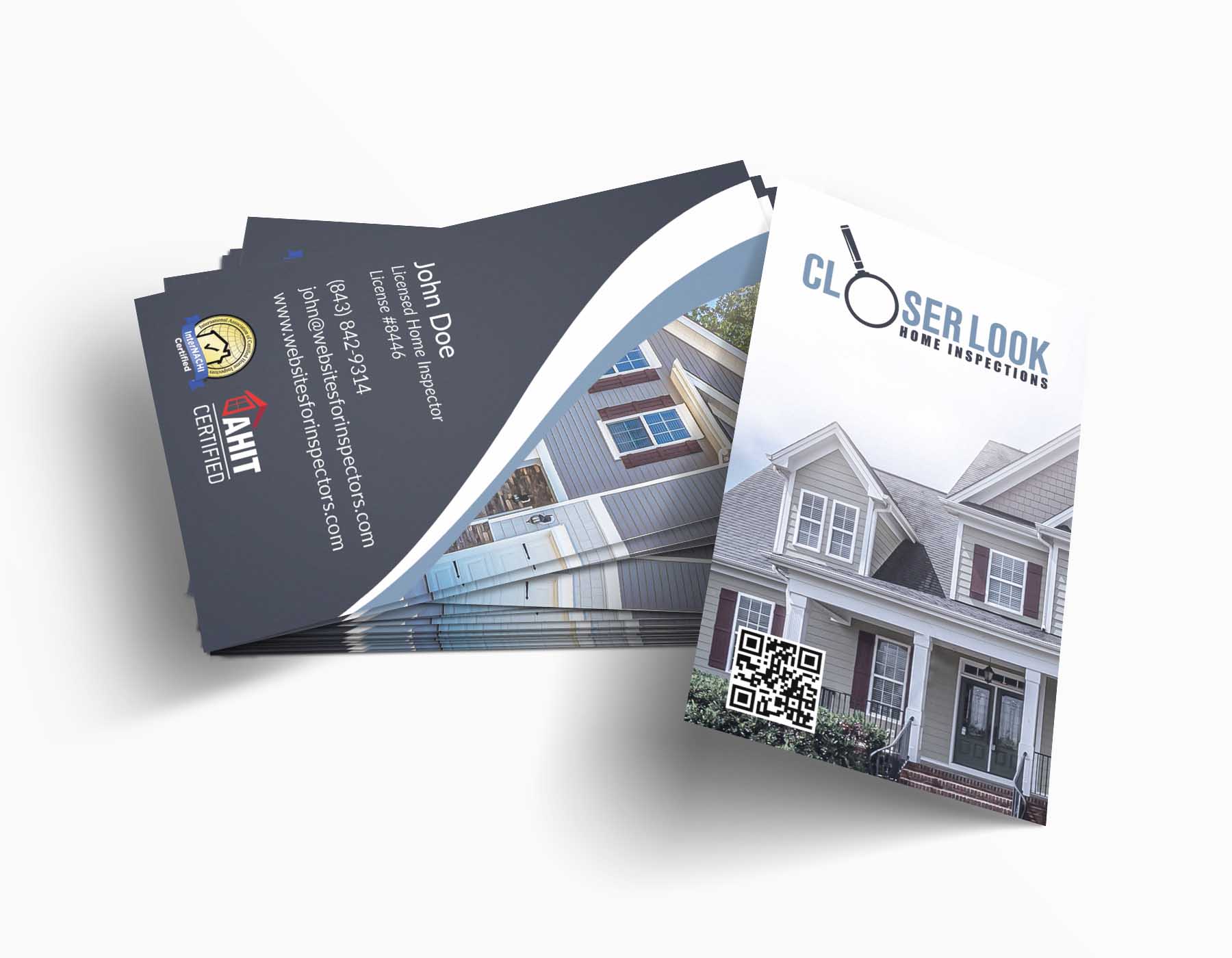 home inspection business cards 2