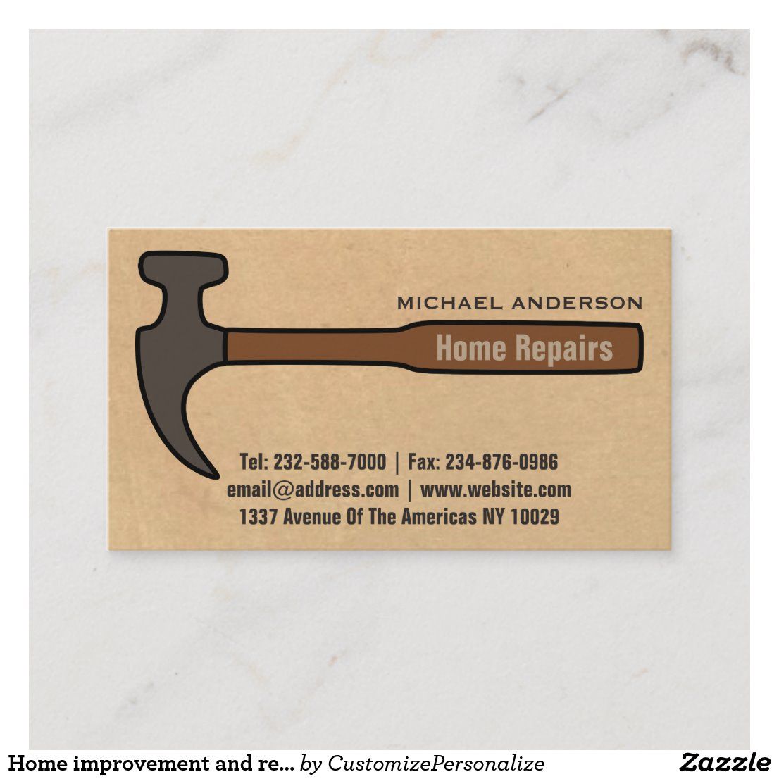 home repair business cards 5