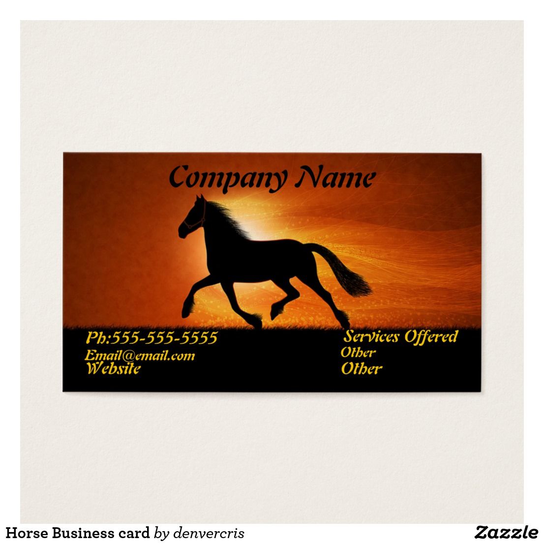 horse business cards 1