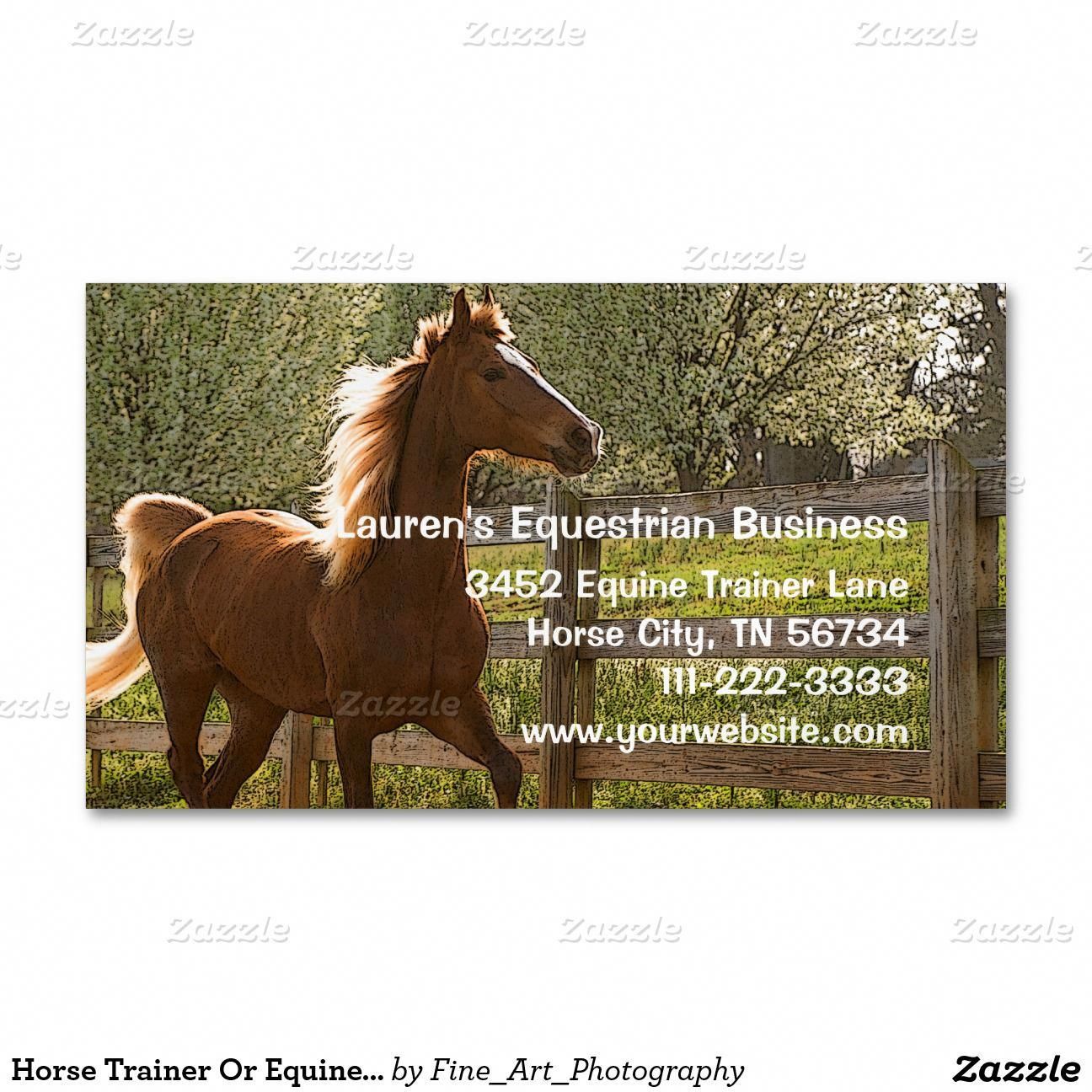 horse business cards 2