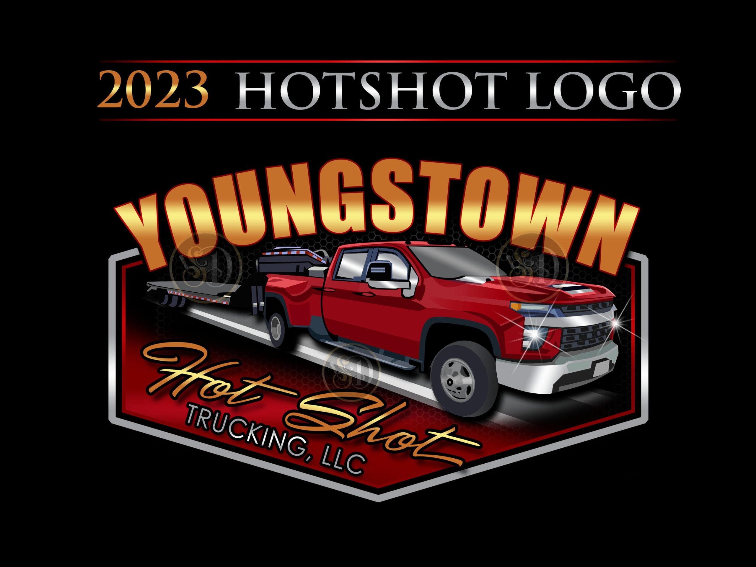 hot shot trucking business cards 1
