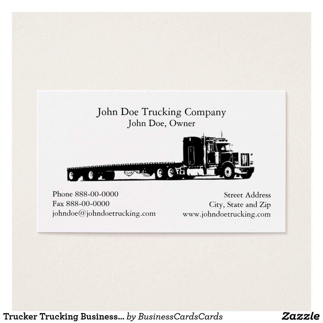 hotshot trucking business cards 2