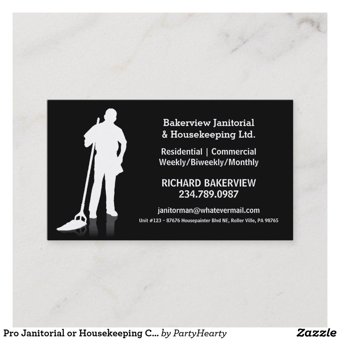 housekeeping business cards 3