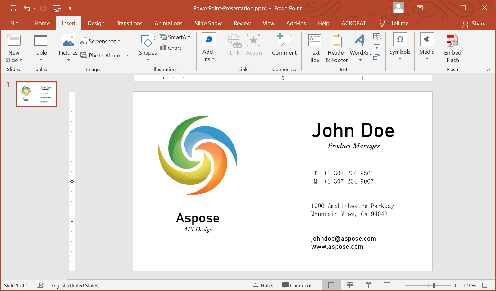 how to make business cards on powerpoint 1