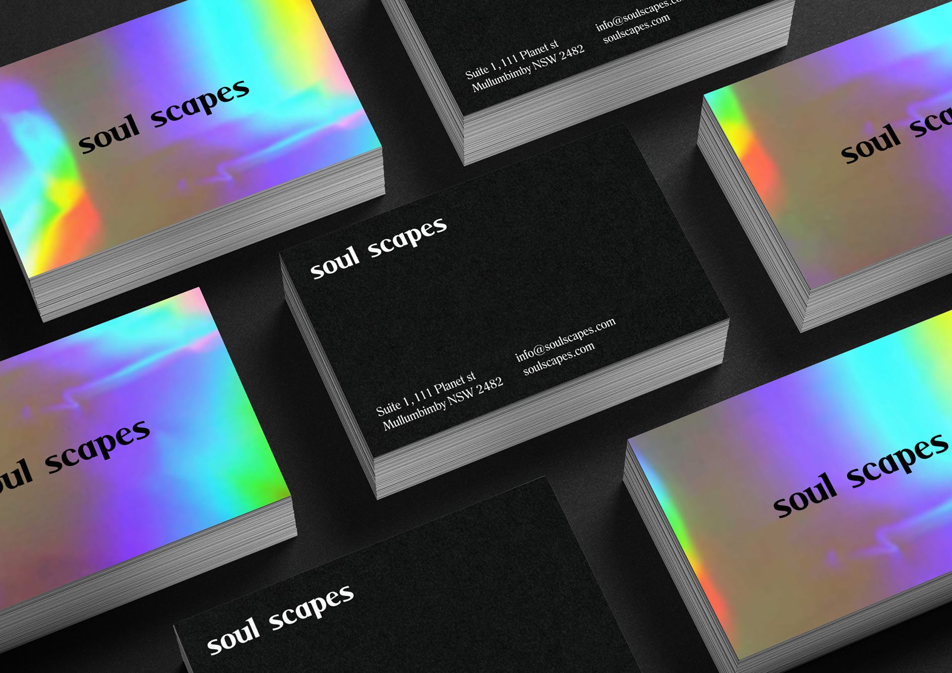 how to make holographic business cards 2