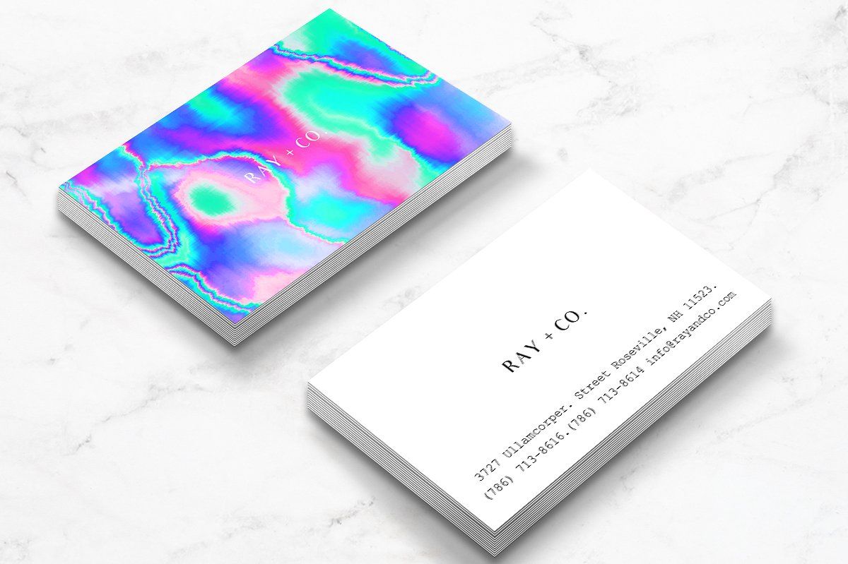 how to make holographic business cards 4