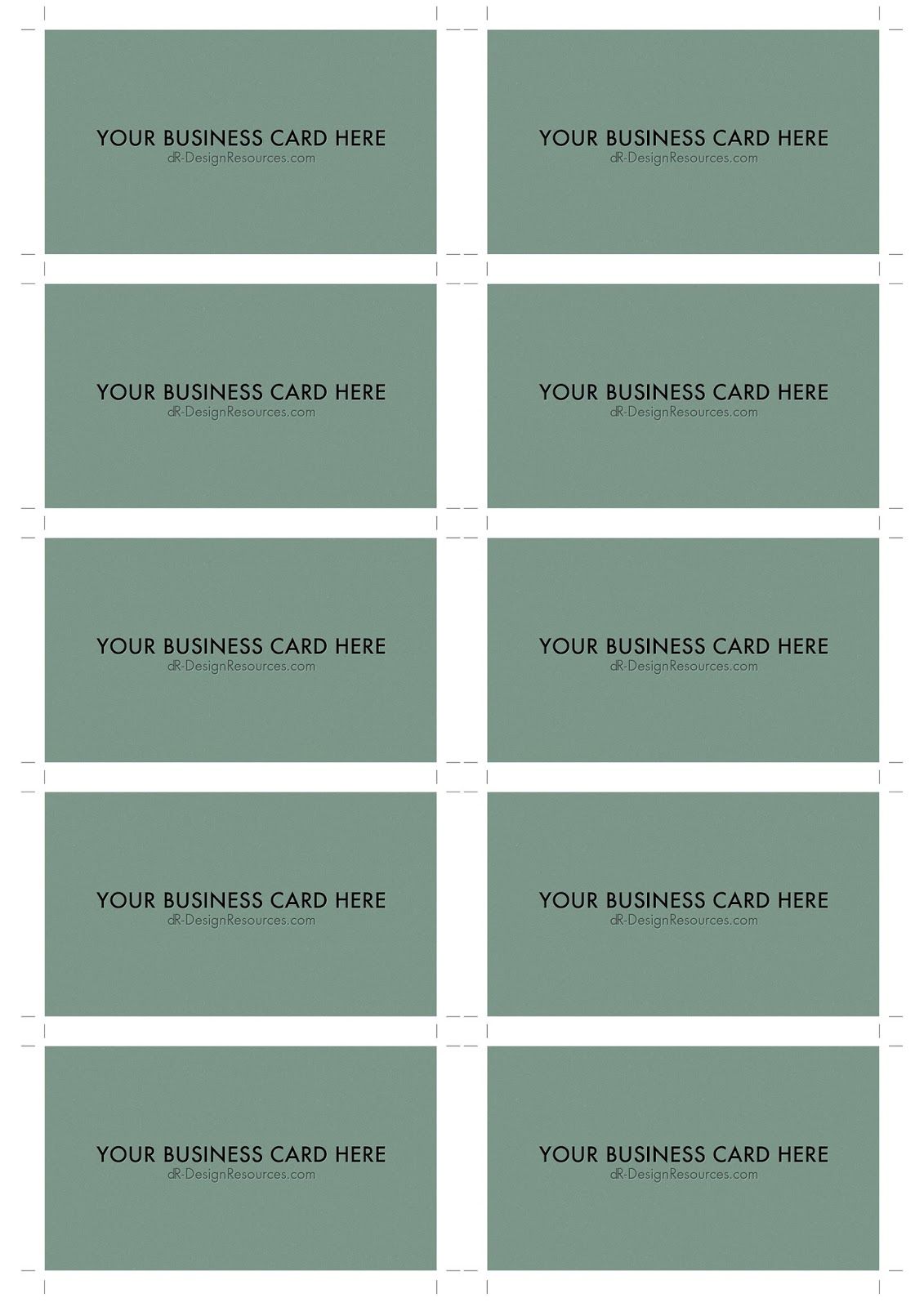 how to print multiple business cards on one sheet pdf 4