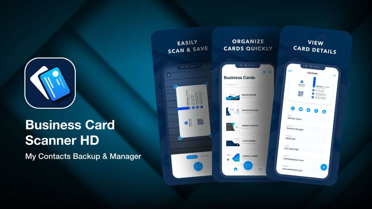 how to save business cards on iphone 1