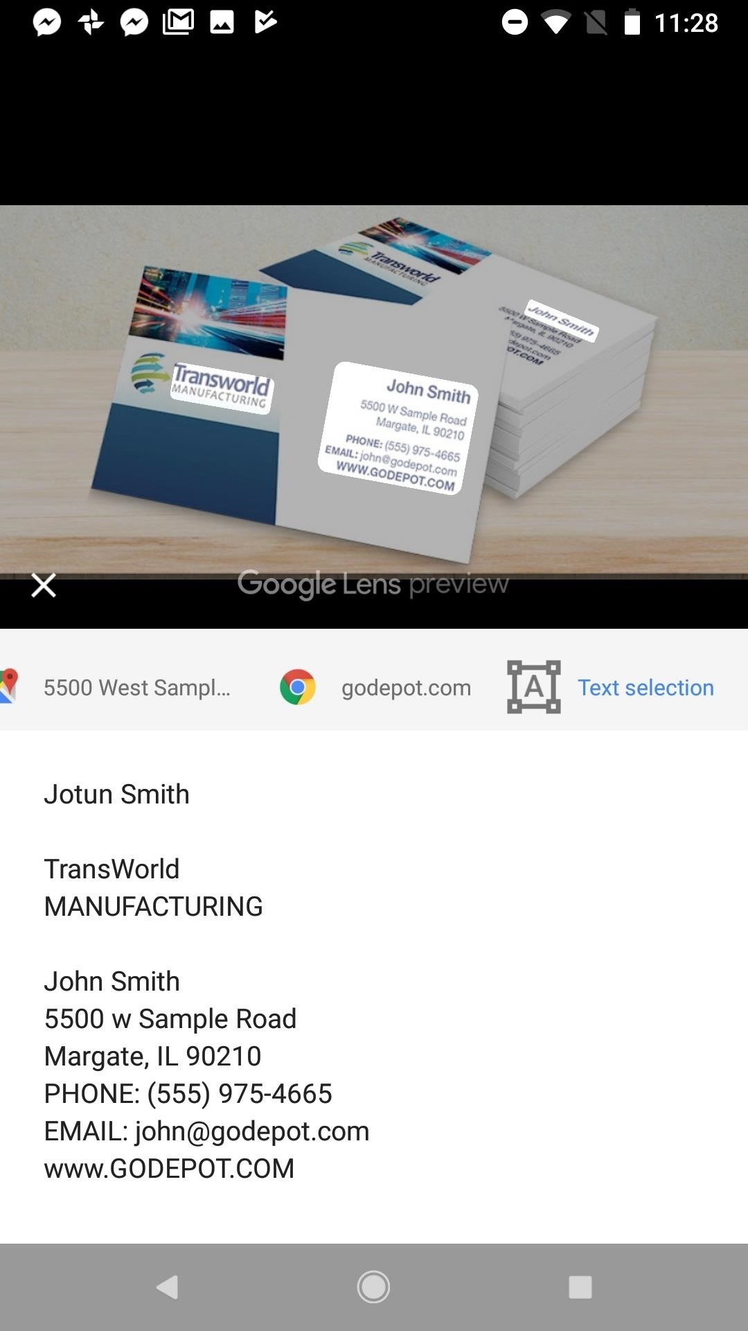 how to scan business cards into google contacts 2