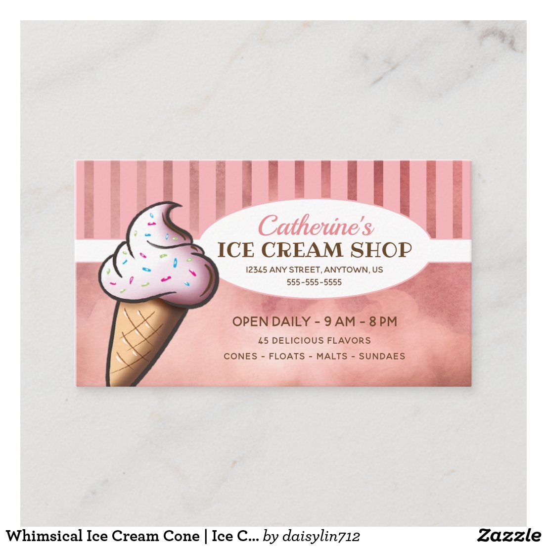 ice cream business cards 1