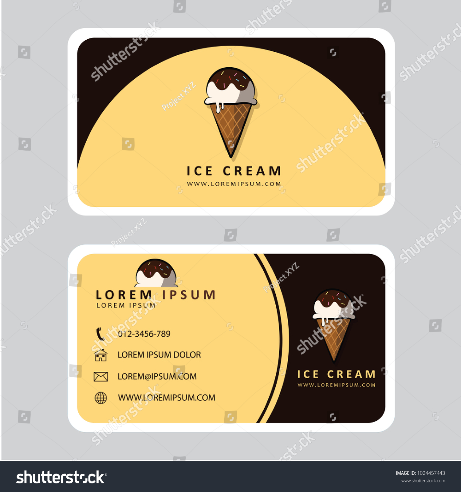 ice cream business cards 2