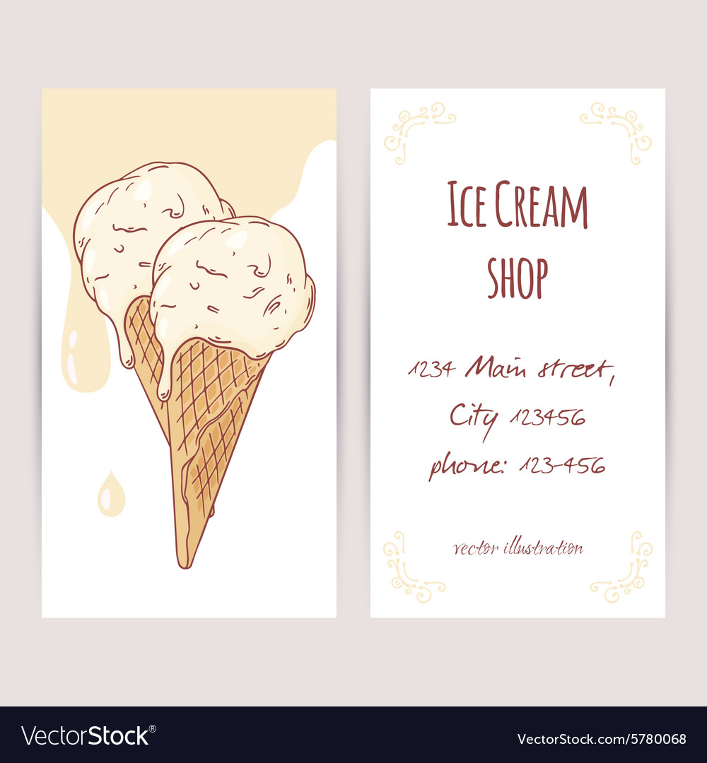 ice cream business cards 3