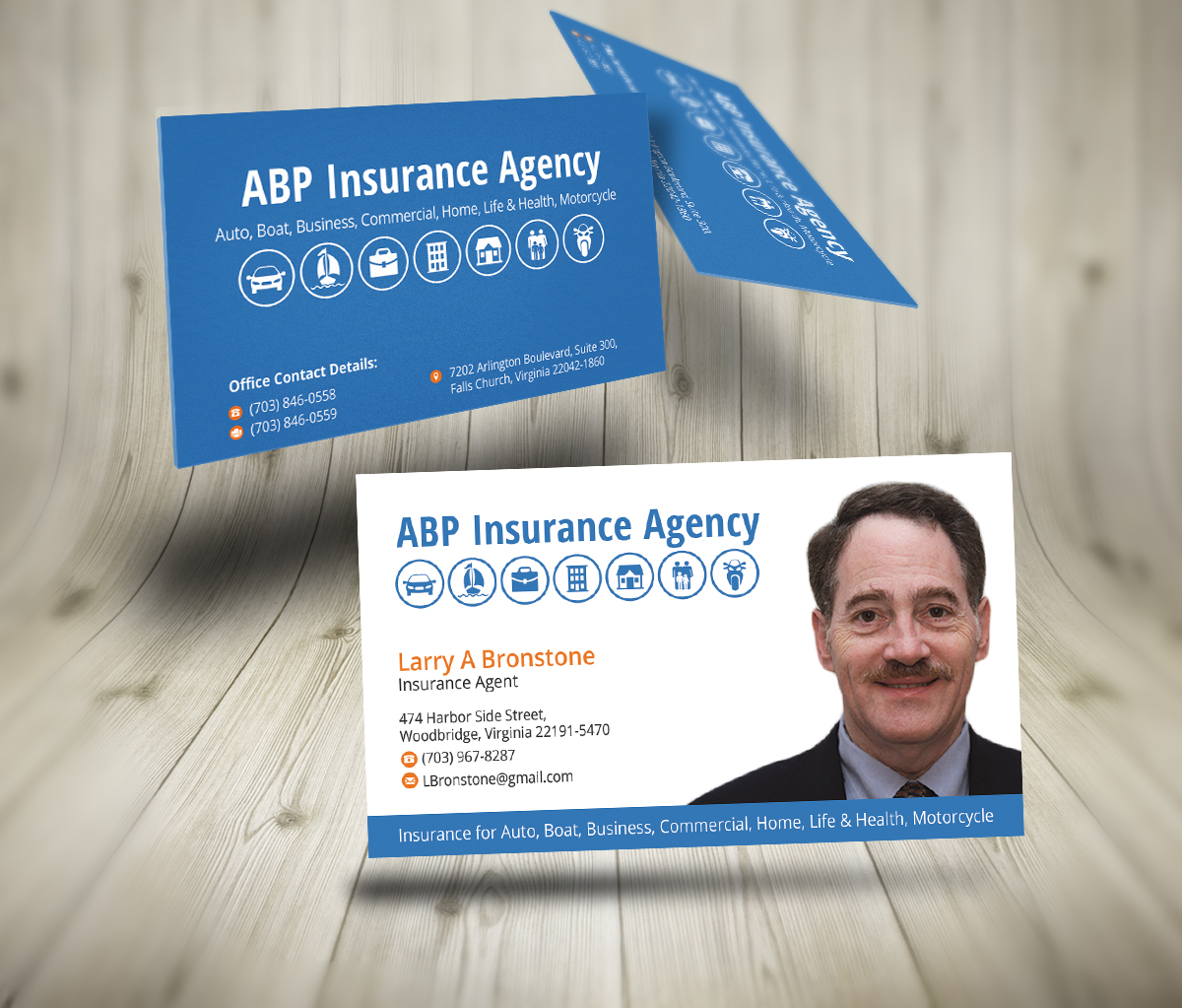 insurance business cards samples 2