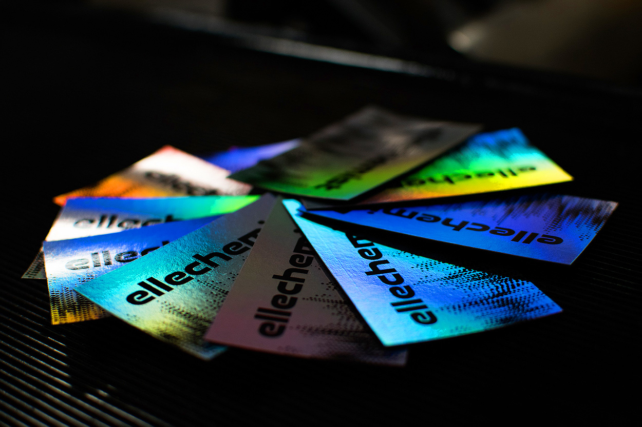 iridescent business cards 3