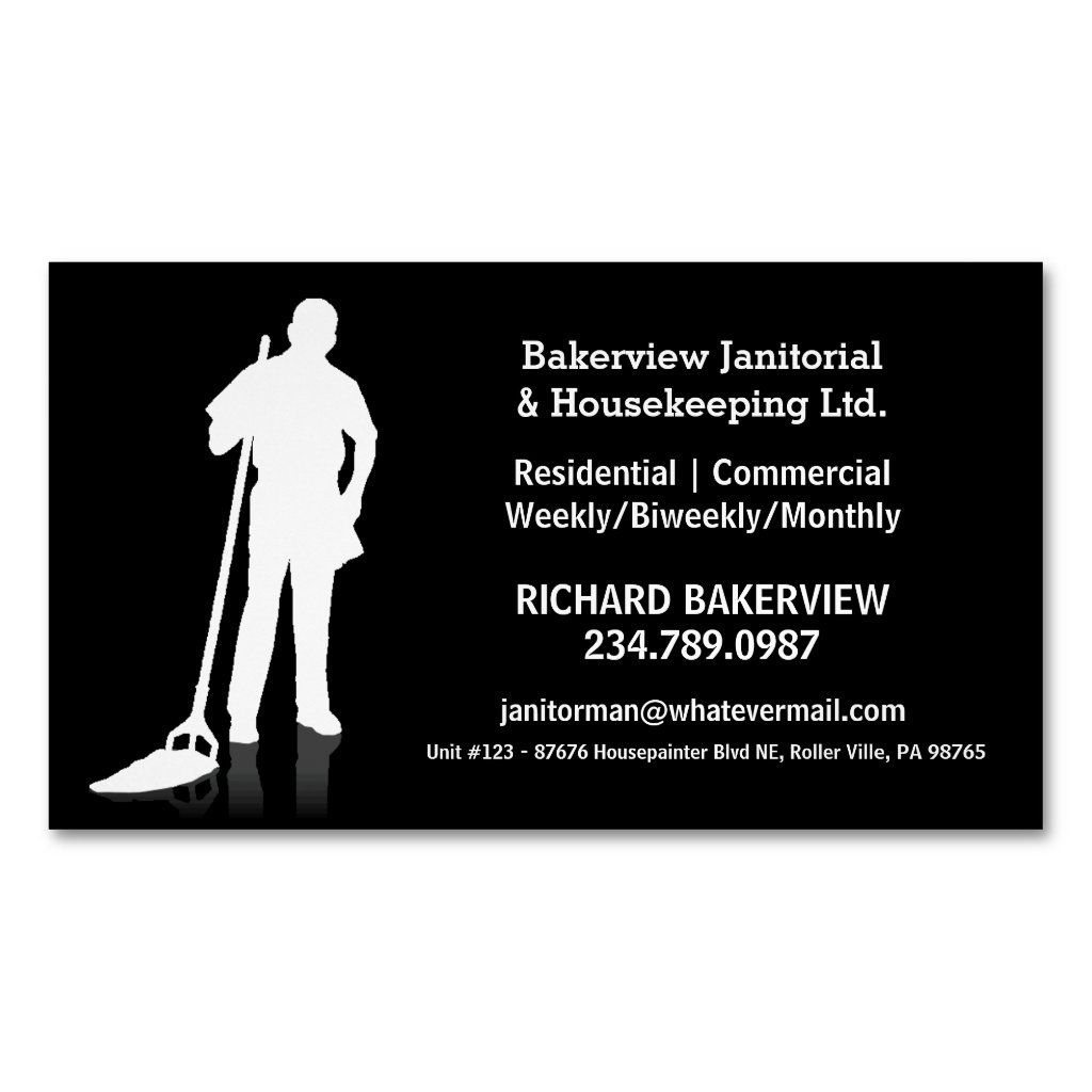 janitorial business cards 1