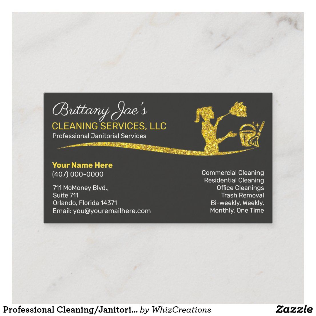 janitorial business cards 3
