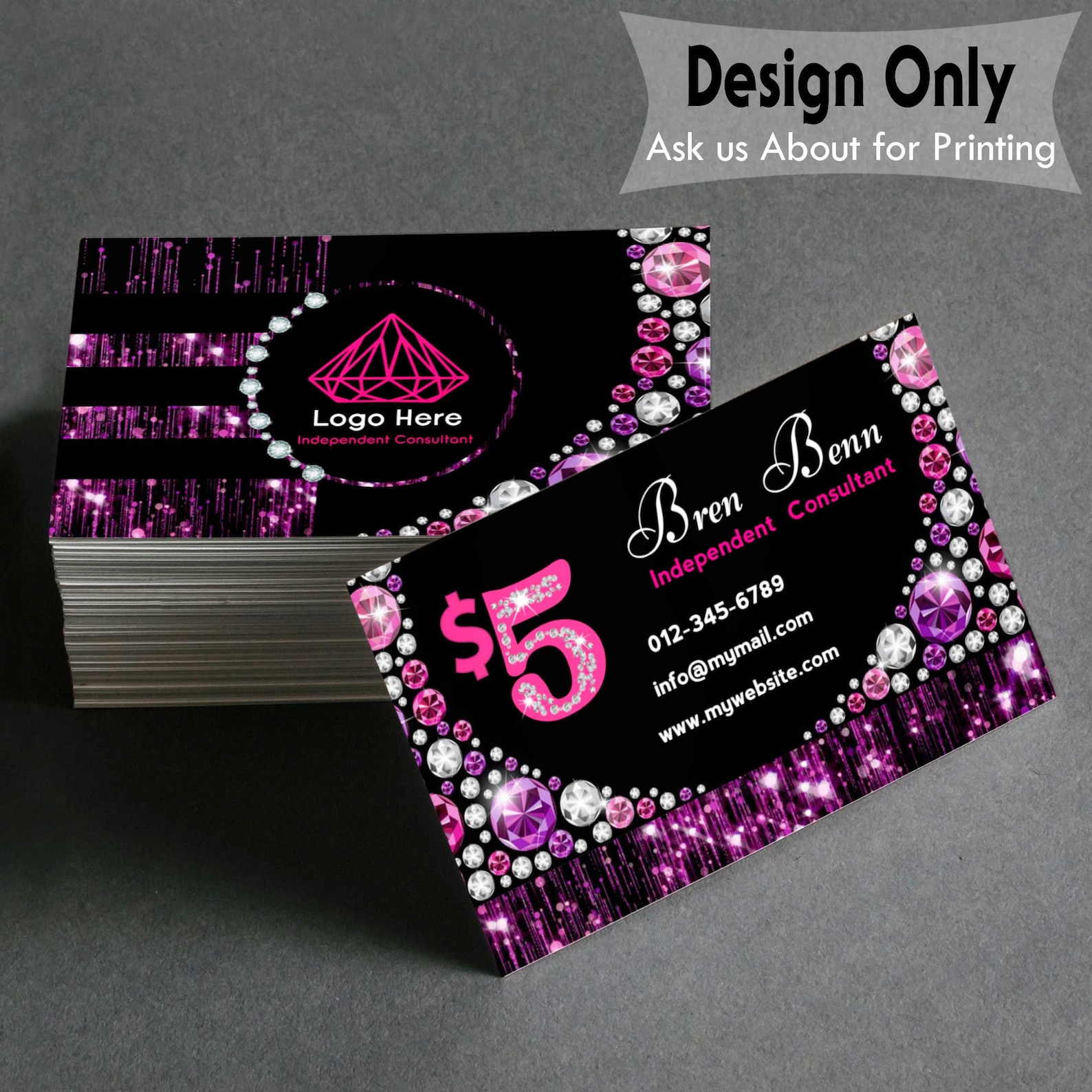 jewelry business cards templates free 5