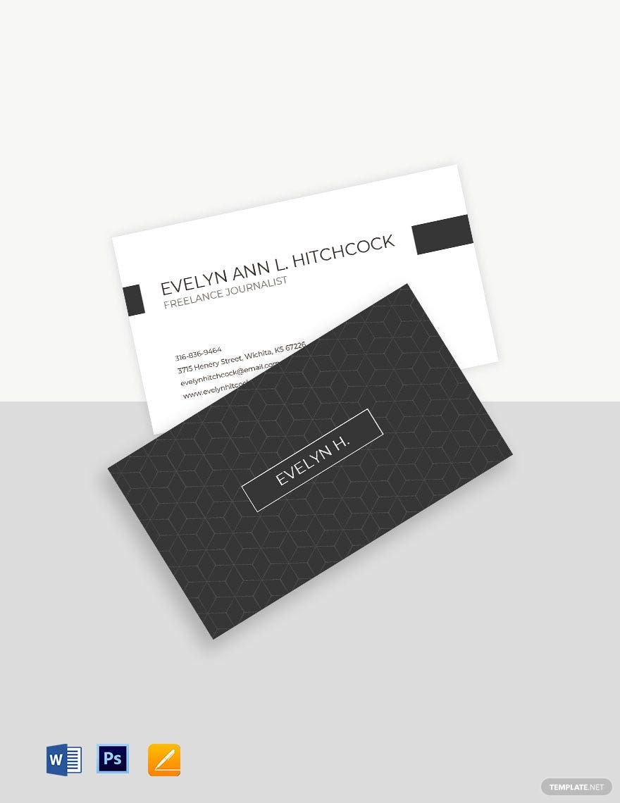 journalist business cards 1