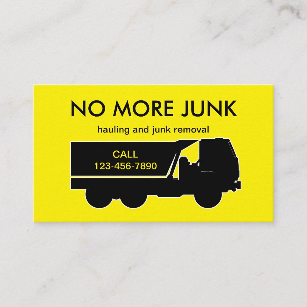 junk removal business cards 1