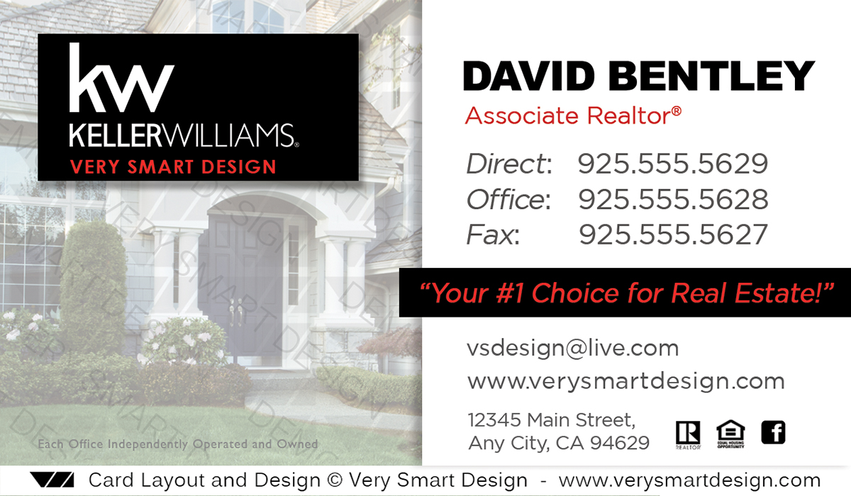 keller williams real estate business cards 5