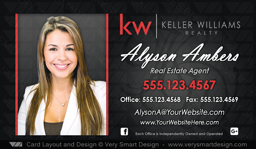 keller williams realty business cards 2