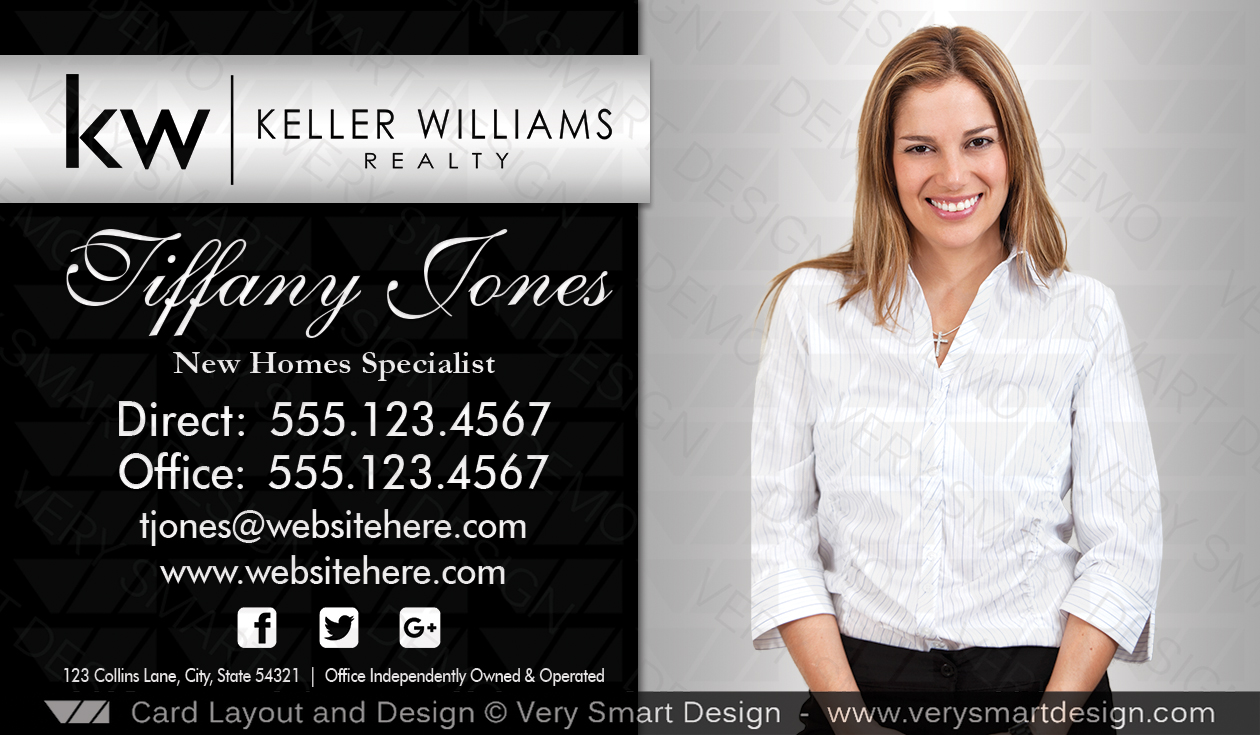 keller williams realty business cards 3