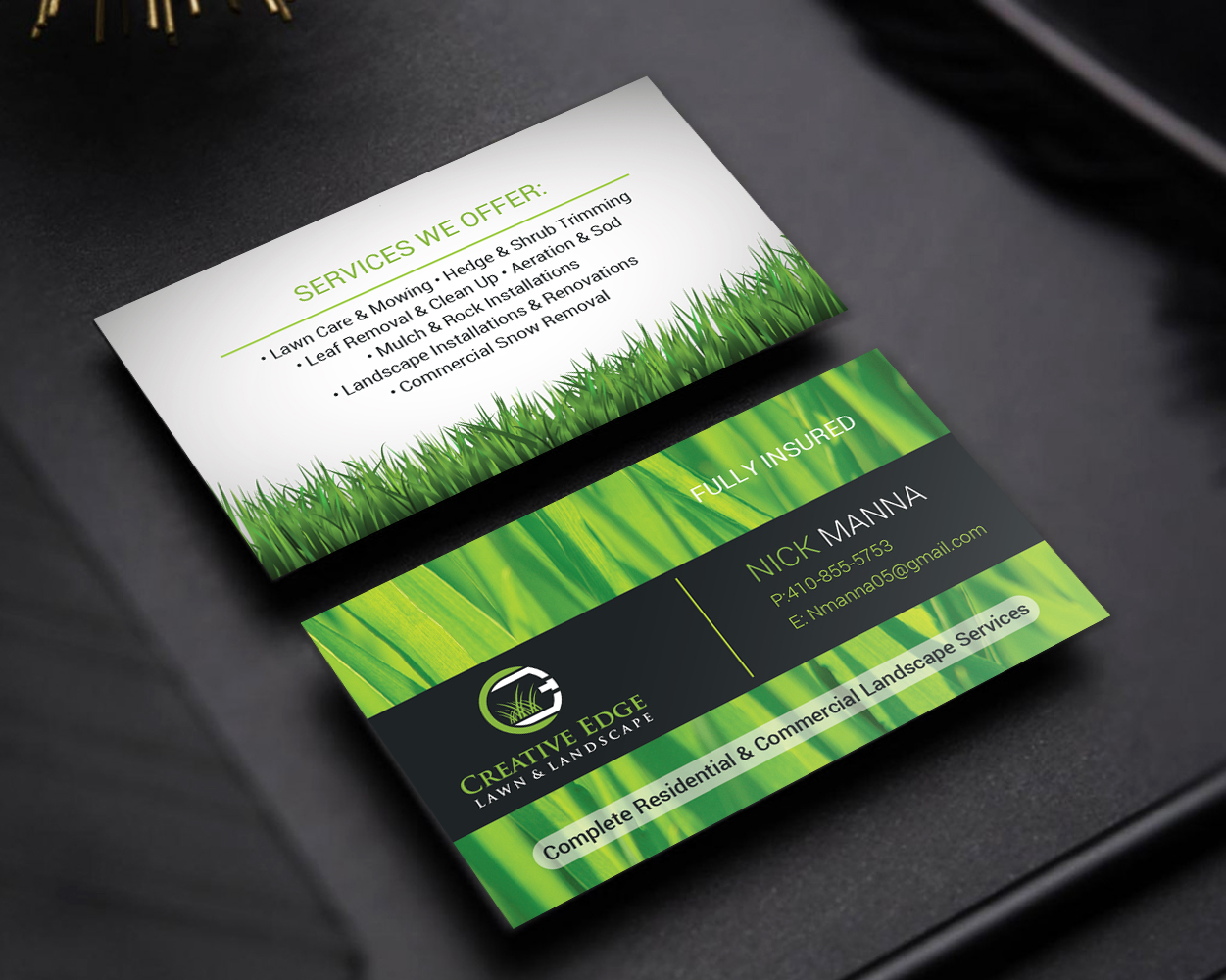 landscape business cards design 3