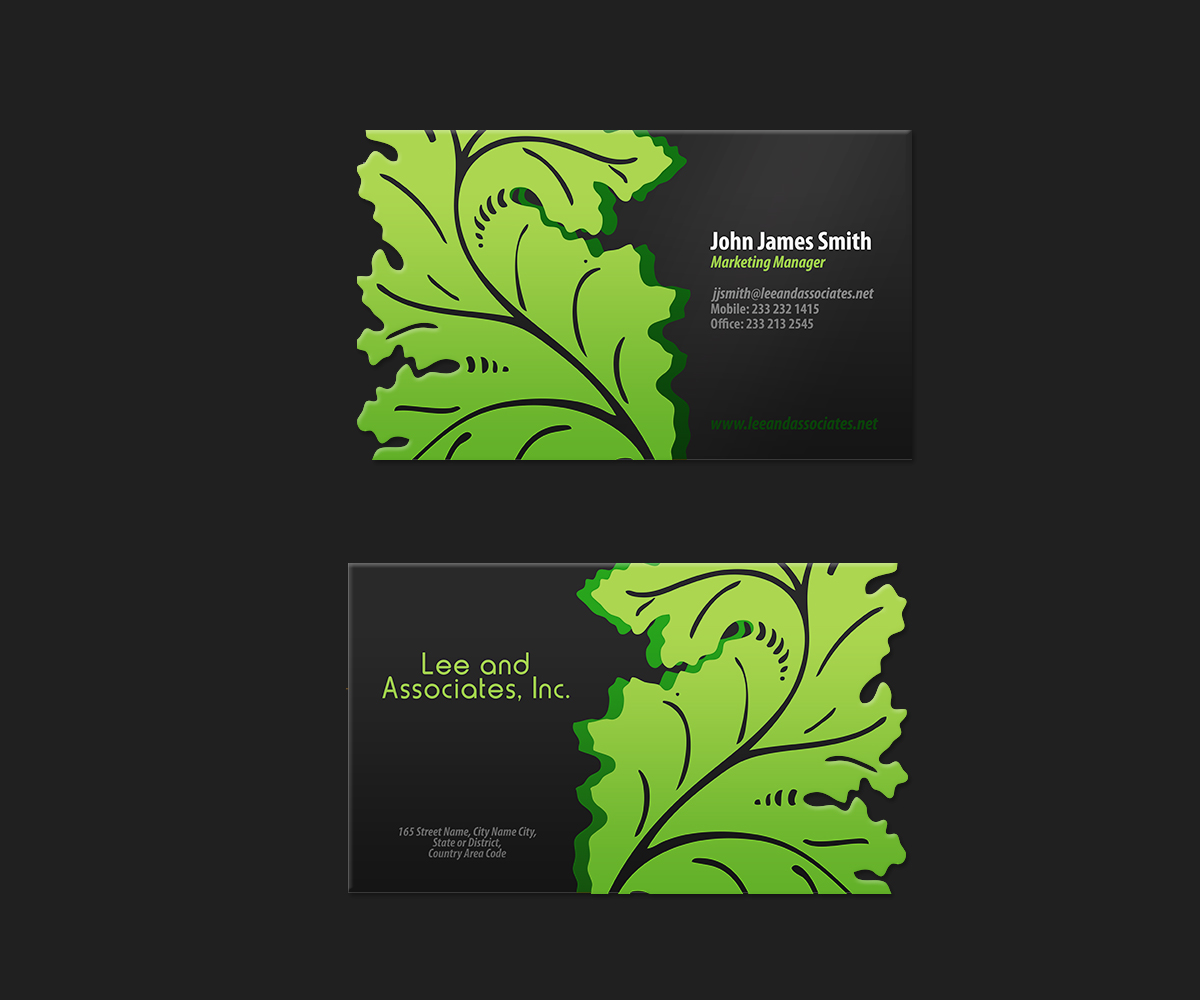 landscape business cards design 4