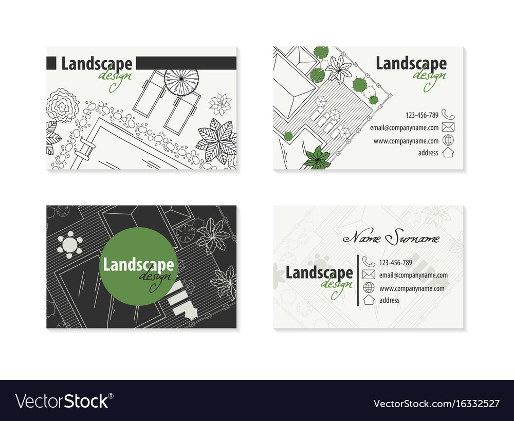 landscape business cards design 6