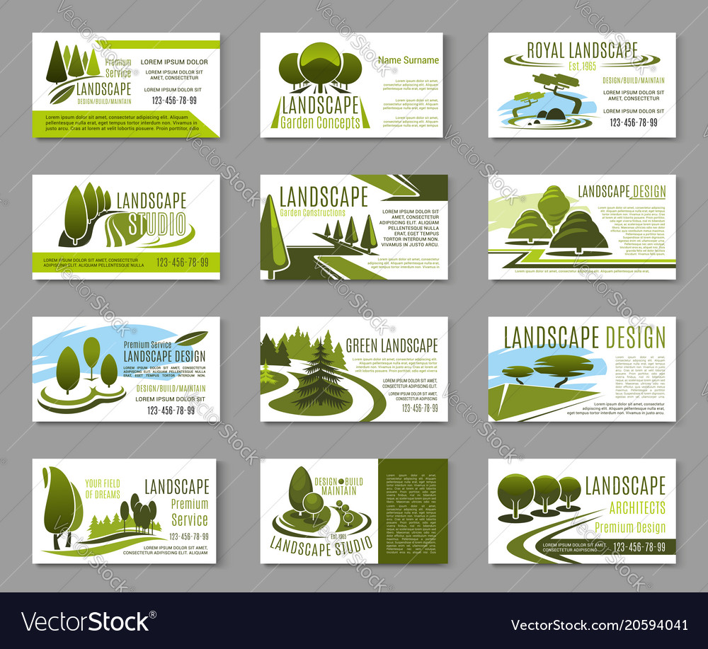 landscape business cards design 8