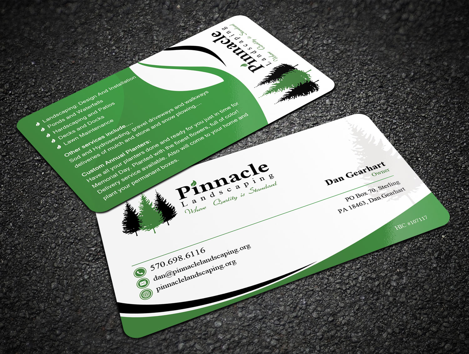 landscaping business cards examples 2