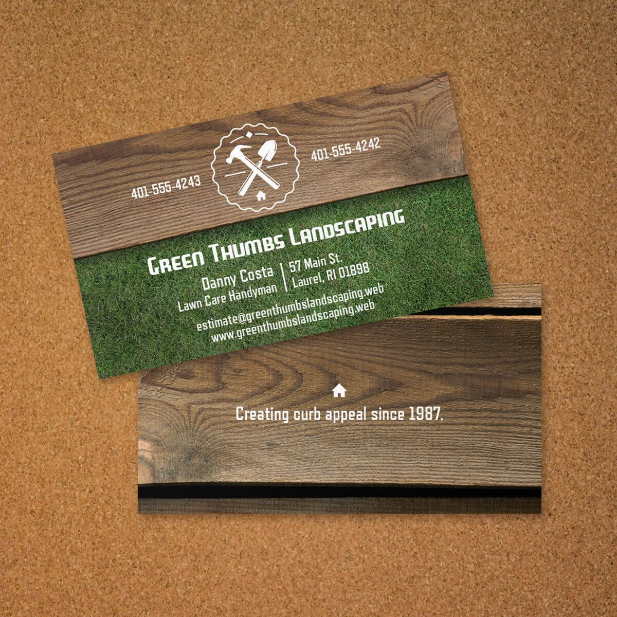 landscaping business cards examples 3