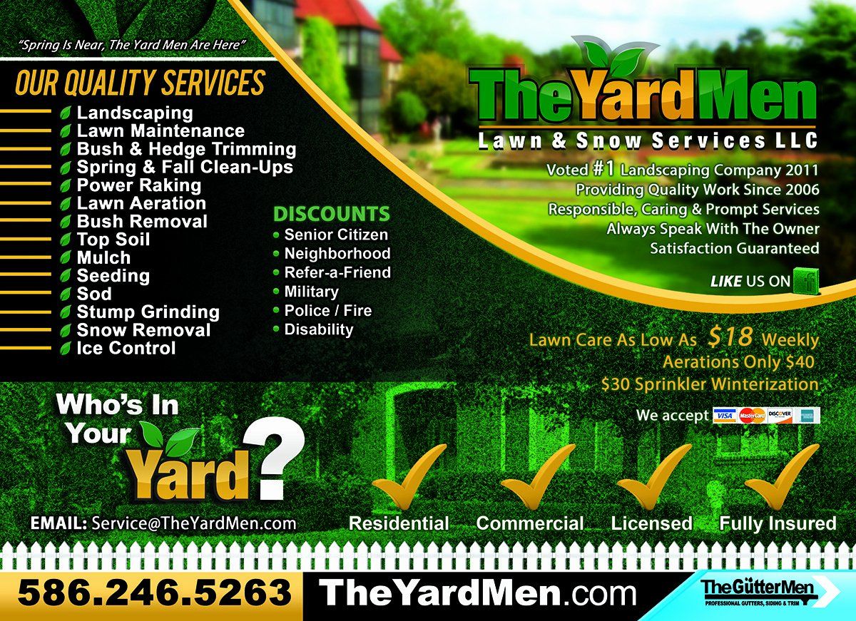 landscaping business cards samples 2