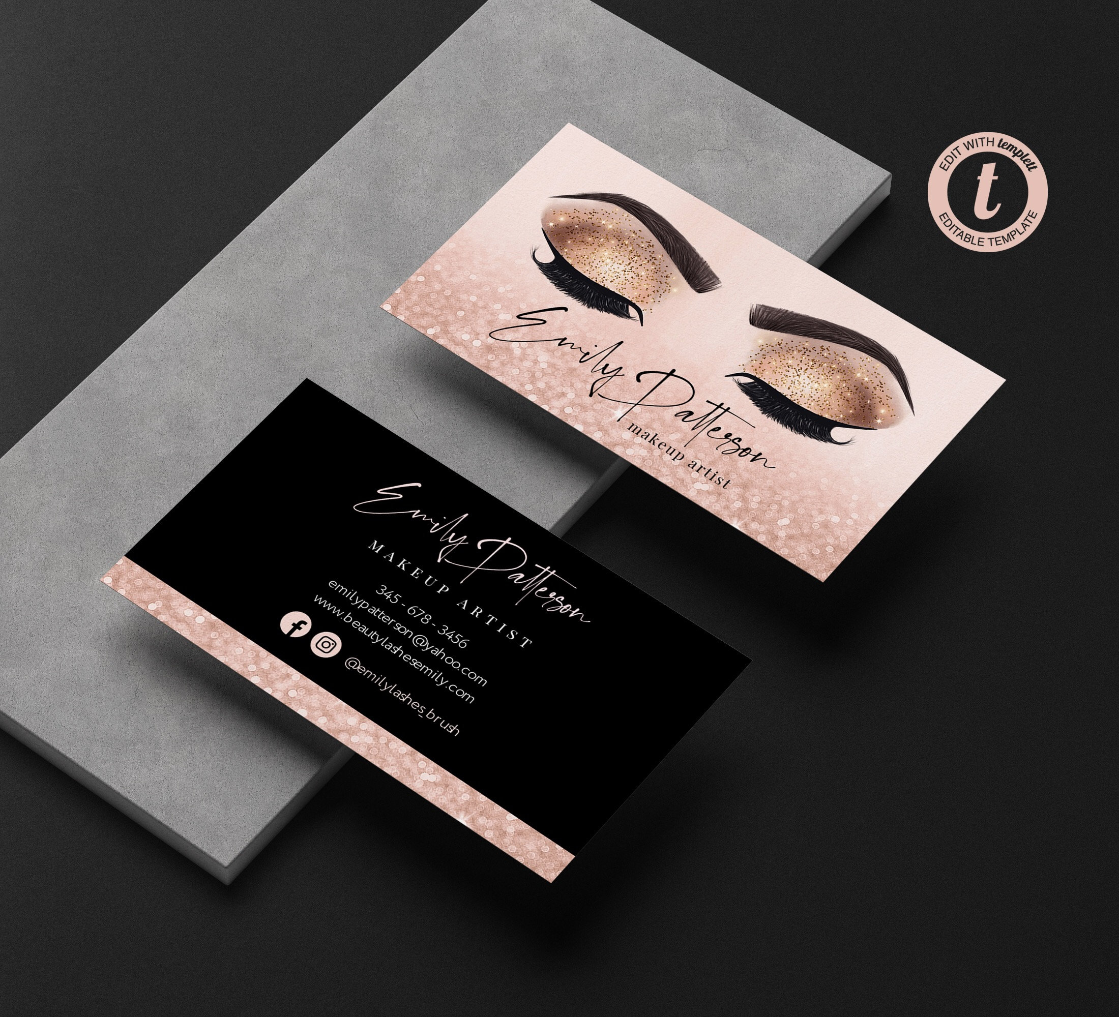 lash business cards ideas 3