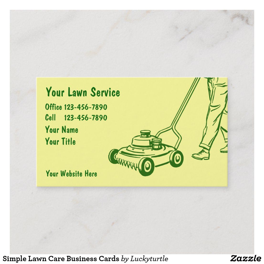 lawn mowing lawn care business cards 3